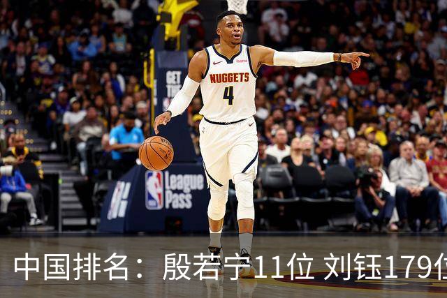 中国排名：殷若宁11位 刘钰179位许赢上涨2位